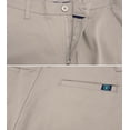 thumbnail image 3 of Men's Classic Cotton Regular Fit Embroidered Casual Fashion Chino Shorts (Black, 38), 3 of 3