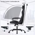 thumbnail image 2 of High-Back Gaming Office Chair Racing Style Computer Desk Chair Ergonomic Executive Swivel Rolling Chair with Lumbar Support for Women, Men(Red), 2 of 7