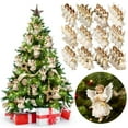 thumbnail image 4 of Set of 36 Vintage Angel Ornaments for Christmas Tree Decoration, Hanging Angel Figurines with Gold Accents, Holiday Decor for Home, Office, Party, and Gift Giving Christmas Decorations 2025, 4 of 5