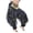Noir, variante sur BellyLady Pantalon Harem de Danse du Ventre Tribal Ample Arabe Pantalon d'Halloween - Bleu Lac