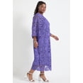 thumbnail image 3 of June & Vie Women's Plus Size Bell-Sleeve Lace Midi Dress, 3 of 3
