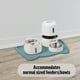 thumbnail image 2 of Ohmo Tapete Para Comida Para Perros (Azul Claro, 24 * 15 '') Con Bolsillo Para Recolección De Residuos Tapete De Alimentación Para Mascotas De Silicona Para Piso Bordes Altos Anti Derrames Bandeja Imp, 2 of 5