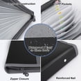 thumbnail image 4 of 13 Pocket Expanding File Folder, EEEkit Letter A4 Paper Document Accordion Folder with Sticky Labels - Black, 4 of 9