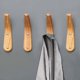 thumbnail image 2 of SZTXJ 4 Pieces Wooden Coat Hooks Natural Wood Wall Hanger Simple Modern V-Shape Wall Mount Stor (Wood Color), 2 of 5