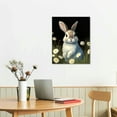 thumbnail image 3 of COMIO  Brown Bunny Wild Flowers Canvas Wall Art Animal Picture Farmhouse Wall Decor Modern Bunny Lover Prints Artwork Watercolor Poster For Bedroom Home Livingroom, 3 of 5