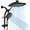 Black, variant on Shower Head With Handheld 12" High Rain Heads Filtered Spraybo & Adjustable Extension Arm Showerheads Hand Held Showers Set For Bathroom