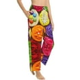 thumbnail image 2 of Sigee Brightly Colored Cupcakes Print Women's Soft Pajama Pants - Breathable and Comfortable Lounge Sleep Bottoms with Elastic Waistband and Pockets-Medium, 2 of 9