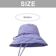 thumbnail image 2 of Sombrero de pescador de verano de ala grande con circunferencia de la cabeza de 56-58cm, sombrero para el sol para hombres y mujeres con cuerda a prueba de viento y protector solar, 2 of 5