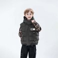 thumbnail image 5 of Baby Boys Girls Winter Hooded Puffer Vest Sleeveless Jacket Zip-up Lined Padded Vest Waistcoat Outwear Fall Winter Outfit Clothes for Toddler Kids Size 2-3, 5 of 5