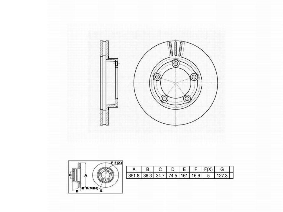 Winstop Brake Rotor, Front WS233220, Chevrolet P30 1999-1997
