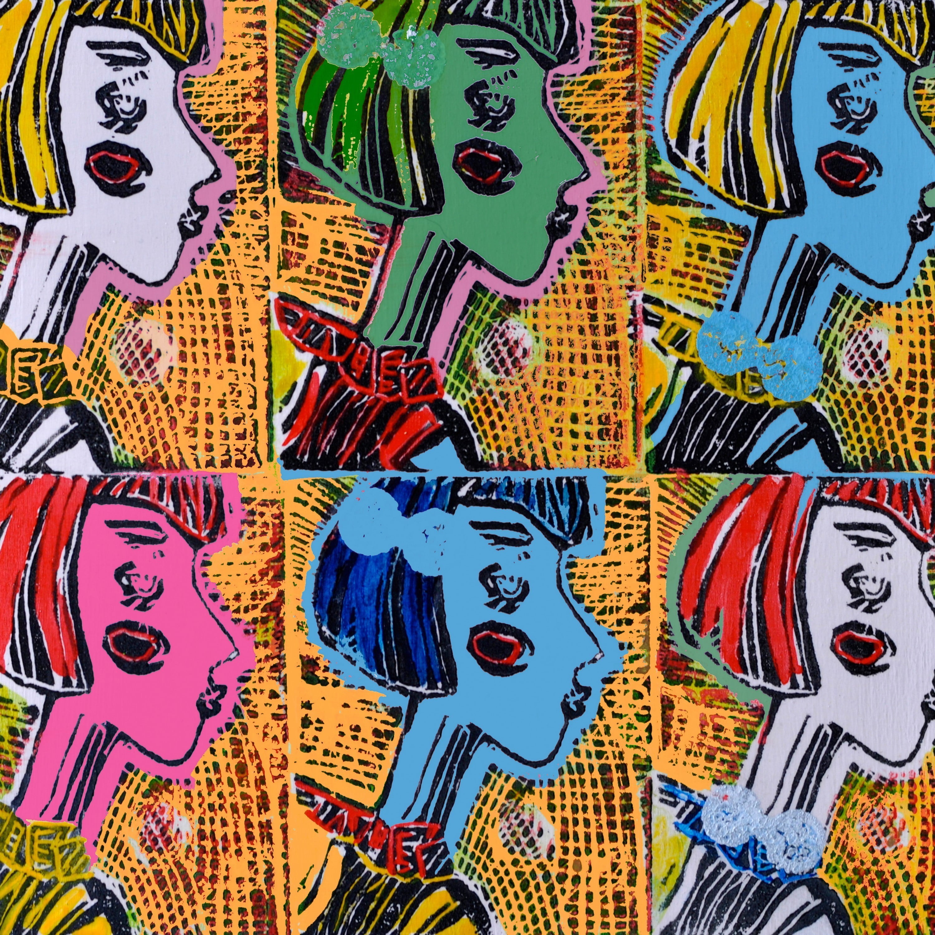 Russian Dolls Pattern IV Painting Print on Wrapped Canvas