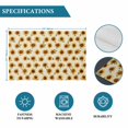 thumbnail image 6 of Beige Sunflowers Fall Placemats Set of 4, Thanksgiving Botanical Floral Placemats for Dining Table, Place Mats for Kitchen Tabletop, Waterproof Wipeable Dining Table Mats Set, 6 of 9