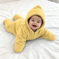 thumbnail image 3 of Otqutp Baby Star Suit Newborn Fleece Starfish Bunting Romper Infant Halloween Footie Jumpsuit Winter Warm Clothes 3-12 Months, 3 of 4
