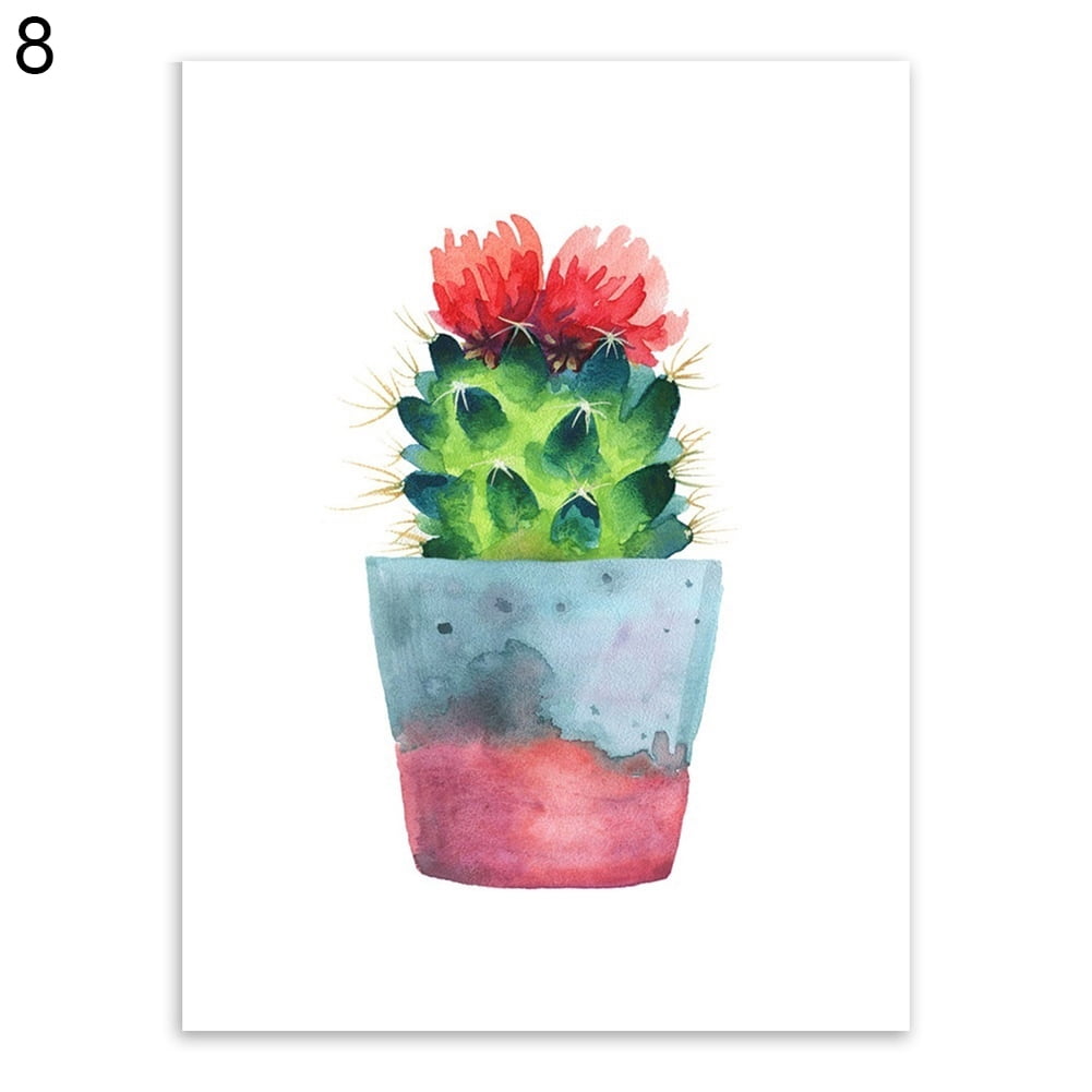 Succulent Garden Cactus Watercolor Art Painting Kit For Beginners