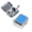 Blue, variant on Outdoor Mini Portable Metal Ashtray With Lockable Lid Desktop Pocket Ashtray-Red