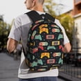 thumbnail image 2 of Wukai Retro Video Game Versatile Backpack:Spacious,Organized,Comfortable,Ideal for Travel and Everyday Use with Multiple Pockets and Padded Straps, 2 of 8