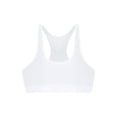 thumbnail image 5 of Mufeng Women's Candy Color Sleeveless Vest Tops Shiny Oil Glossy U Neck Half Shirts Slim Fit Fitness White M, 5 of 7