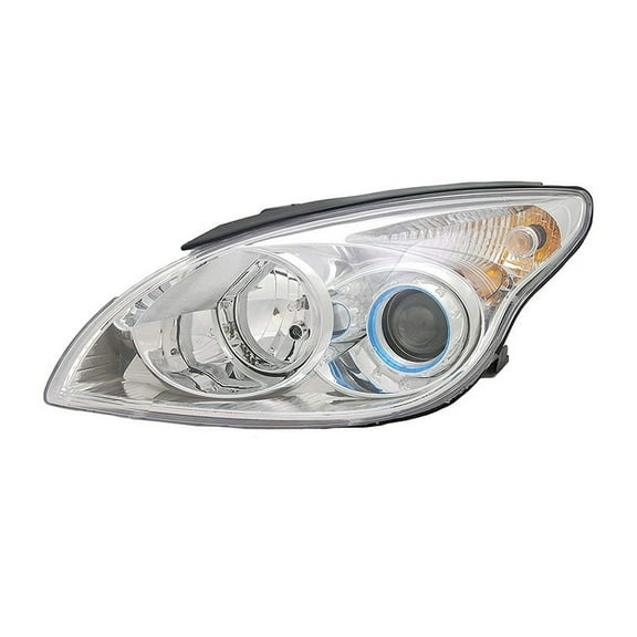 New Headlight Compatible with 2010-2012 Hyundai Elantra Touring GL GLS L SE Wagon 2.0L Right Passenger Side Halogen Assembly with Bulbs 92102-2L152 921022L152 HY2503162 Chrome