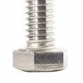 thumbnail image 3 of 1/4-20 x 1-1/4" Hex Head Cap Screw Bolts, External Hex Drive, Stainless Steel 18-8, Full Thread, Bright Finish, Flat Point, Quantity 50 By Fastenere, 3 of 6