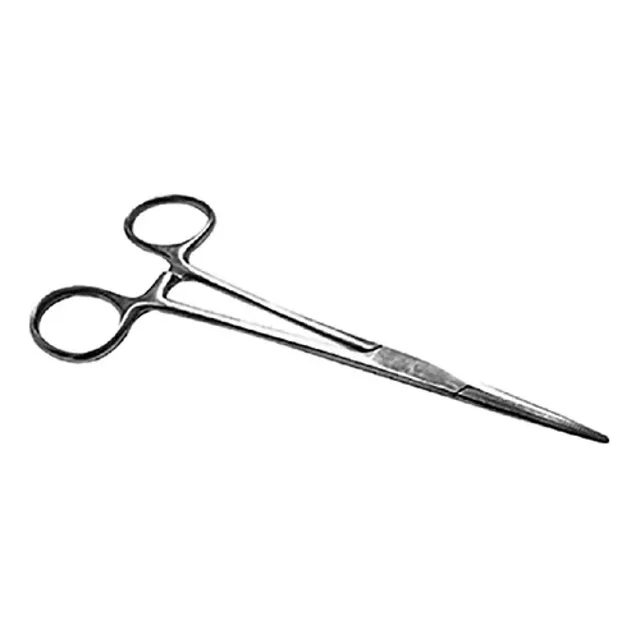 Pinza Recta Kelly 14cm Economica Plateado Hergom Silvery