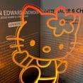 thumbnail image 2 of FYBTO Hello Kitty 3D Night Light Anime Led Table Lamp USB Charge with Touch Switch for Party Kids Bedroom Decor Birthday Gift 16 Colors Remote Control for Bedside Neon Light Desk Lamp, 2 of 5