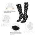 thumbnail image 3 of Sikiie Pirate skull Print Knee Socks, High Socks Long Stretchy Sock Women Knee High Stocking, Long Socks for Women, 3 of 6