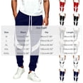 thumbnail image 4 of MXALUOB Track Pants for Men Color Block Elastic Waist Drawstring Athletic Joggers Fashion Full Length Workout Pant Gym Running Trousers, 4 of 6