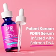 SeoulCeuticals PDRN and Vitamin C Serum, Korean Skincare Face Serum, 1 fl oz