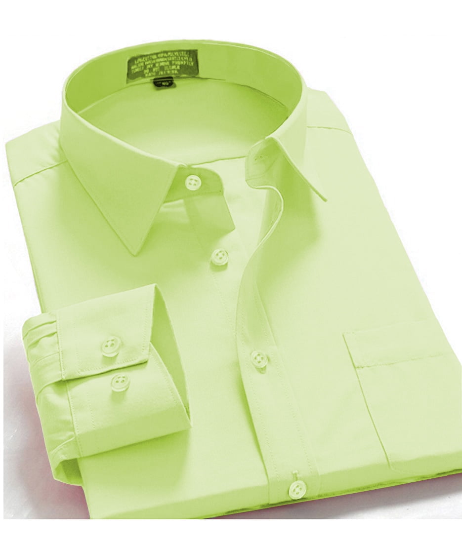 lime green button up shirt