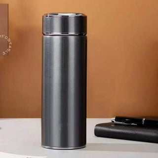 Gpoty Vacuum Flask 500ml/17.6oz Insulated Flask Double Walled Vacuum Flask Stainless Steel Thermo Bottle with Cup for Coffee Tea Hot Drink and Cold