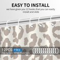 thumbnail image 4 of Cute Grey Leopard Shower Curtain Modern Simple Home Tub Decor QuickDry Washable Durable Polyester Fabric (72"x72) Perfect for a Chic and Functional Bathroom Makeover, 4 of 6