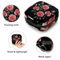 thumbnail image 3 of Sanitary Napkin Storage Bag, Embroidery Roses Portable Menstrual Pad Bag for Teen Girls Store Panty Liners Tampons Sanitary Pads for Women Ladies, 3 of 6