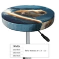 thumbnail image 2 of Kdxio Surfing Guinea Pig Print Stool Covers Round,Stretch Round Bar Stool Covers Washable Bar Stool Cushion Slipcover for 12-15 Inch Chair, 2 of 5