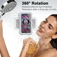 thumbnail image 2 of Shower Phone Holder Waterproof,480° Rotating Wall Phone Holder Mount with HD Touch Screen Guardian Phone up to 7 inch for iPhone 15 14 13 12 Pro 11 XR Max Samsung Galaxy S21, 2 of 5