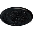 thumbnail image 3 of Ekena Millwork 12 3/4"OD x 7/8"P Legacy Acanthus Ceiling Medallion (Fits Canopies up to 3 1/2"), Hand-Painted Jet Black, 3 of 8