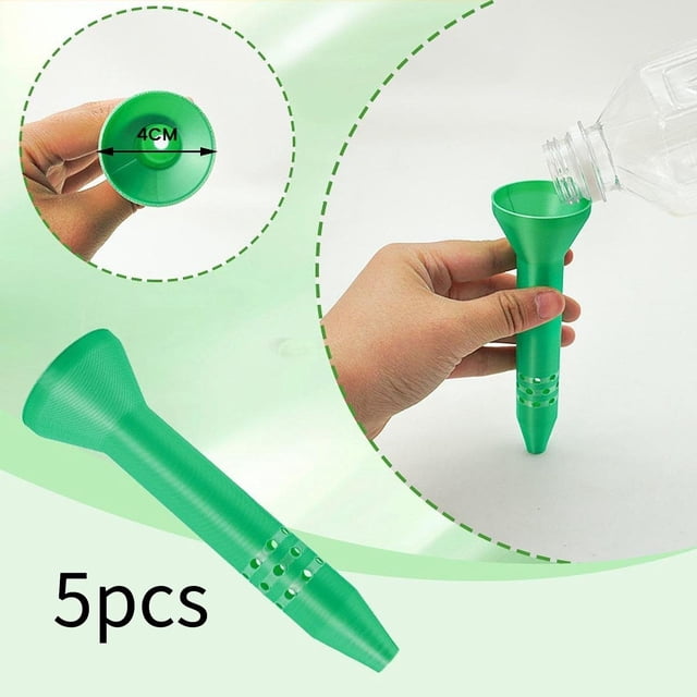 5 piezas de púas de riego para plantas de exterior, riego automático reutilizable para jardinería, macetas y arbustos, para exteriores y patios.