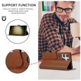 thumbnail image 6 of Allytechgroup for Samsung Galaxy S22 Plus Wallet Case, Stylish Phone Case with Card Slots RFID Blocking Flip Stand PU Leather Shockproof Convenient Hand Wrist Case Cover for Galaxy S22 Plus,Brown, 6 of 9