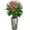 Pink, variant on Just Add Ice 14-18” Tall Pink Anthurium Live Plant, Faux Palm Pick in 5" Diameter Marble Ceramic Pot, House Plant