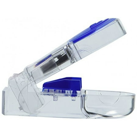 Apex Ultra Pill Splitter, Ergonomic Pill Splitter with Retracting Blade Guard, for Cutting Medication Tablets in