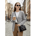 thumbnail image 4 of Women’s Cable Knit Cardigan Sweater Button Down V Neck Long Sleeve Soft Lightweight Knit Open Front Casual Fall Outerwear with Pockets, 4 of 7