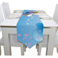 thumbnail image 4 of ColourLife Table Runner Unicorn Rainbow Believe Your Dream Washable Table Cloth Runner for Holiday Home Wedding Table Top Decoration 13x70 Inches, 4 of 5