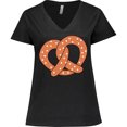 thumbnail image 3 of Inktastic Pretzel Women's Plus Size V-Neck T-Shirt, 3 of 5