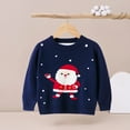 thumbnail image 4 of Posijego Toddler Baby Ugly Christmas Sweater Long Sleeve Crew Neck Cute Knit Sweater Pullover Top Girls Boys, 4 of 6