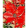 thumbnail image 2 of Murdock, Ramona 26x32 Black Ornate Wood Framed with Double Matting Museum Art Print Titled - Poinsettia Red, 2 of 4