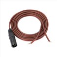 thumbnail image 2 of 4X Cable de Altavoz XLR, Cable Desnudo de Altavoz una Enchufe XLR, Conector Macho XLR Chapado en de 3 Pines Cable de Audio de Repuesto de Extremo Abierto, 2 of 5