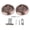 Red Bronze, variant on M Buder Home Bathroom Double Sided Lock 304 Stainless Steel Ring Handle Hardware Accessories for Wooden and Steel Doors 3.1 inches / 78 mm Silver Finish