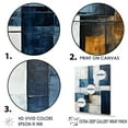 thumbnail image 3 of Designart "Abstract Shapes With Indigo Illusion V" Abstract Shapes Picture Framed Wall Decor, 3 of 5