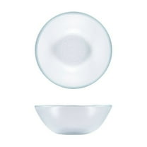 Turgla Fusion Glass dia.5.5" h:2" 14 oz. Round Clear Glass Bowl (Set of 2)
