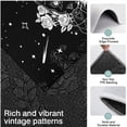 thumbnail image 3 of Black Gothic Cat Rose Moon Pattern Kitchen Rugs Sets Of 3,Kitchen Runner Rugs Non Skid Washable,Decorative Kitchen Floor Mats for Kitchen,Sink,Laundry,17"x30"+ 17"x47" + 17"x59", 3 of 6