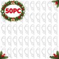 thumbnail image 3 of Chnmavx 50-Pack Christmas Light Clips, Upgraded String Light Siding Clips Sliding Hooks Light Hanging Hooks Outdoor Weatherproof Plastic Clips for String Lights Xmas Decor White, 3 of 10